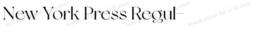 New York Press Regul字体转换